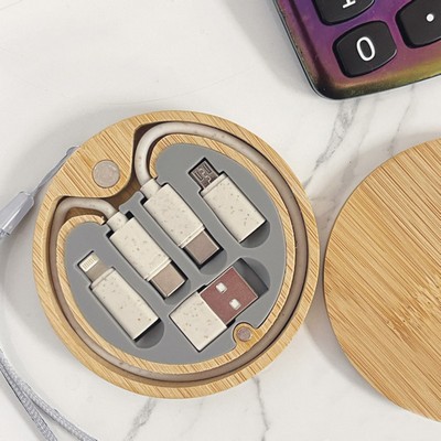 Bamboo Charging Cable/Accessory Kit